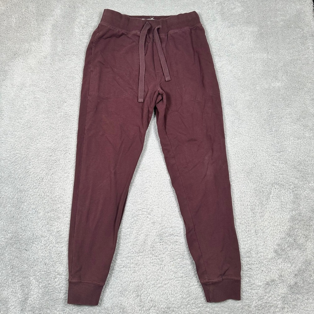 UGG For Men Burgundy Cotton Blend Fleece Jogger Sweatpants Maroon Size M‎